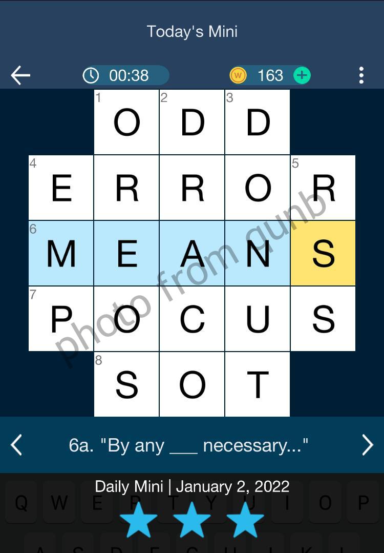 Daily Themed Mini Crossword January 2 2022 » qunb