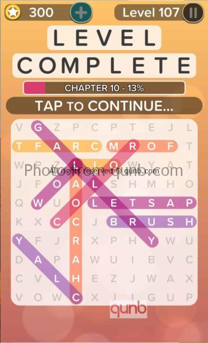 Word Search Addict Answers Level 107 Qunb