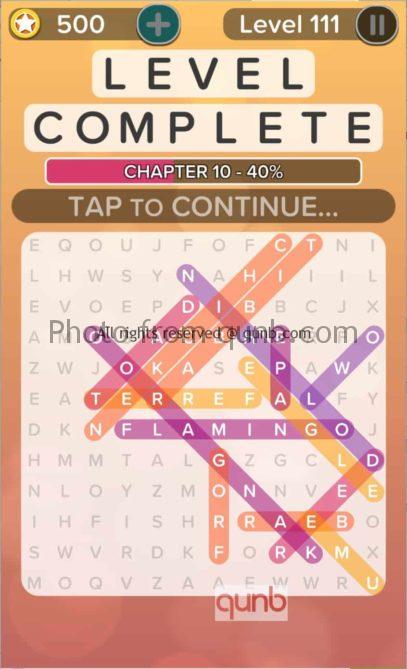 Word Search Addict Answers Level 111 Qunb