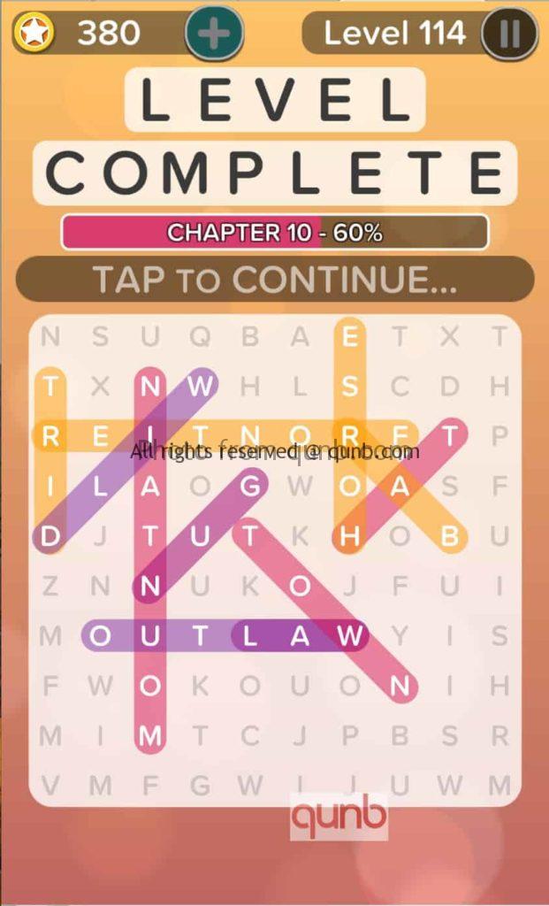 Word Search Addict Answers Level 114 Qunb