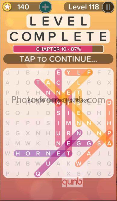 Word Search Addict Answers Level 118 Qunb