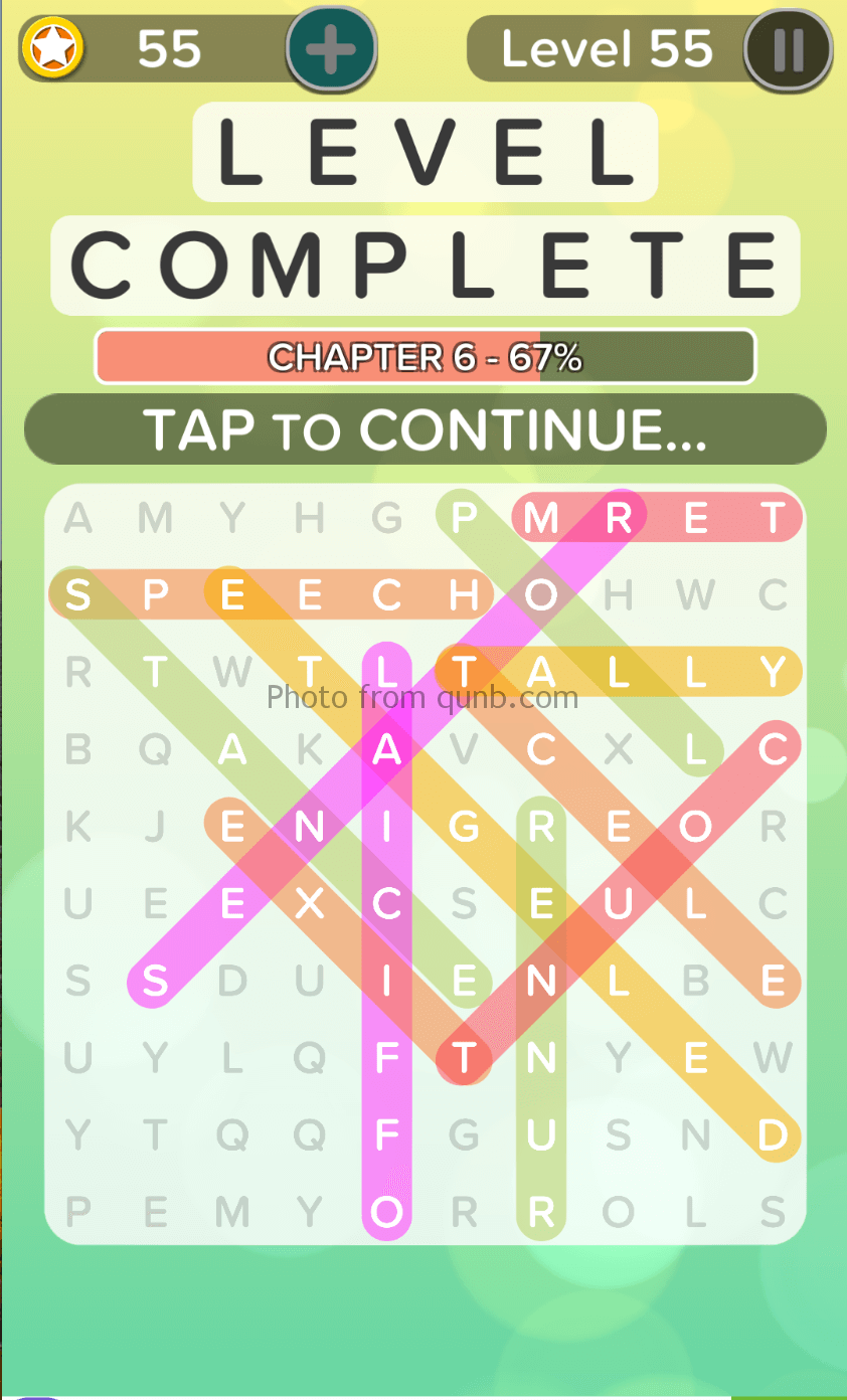 Word Search Addict Answers Level 55 Qunb