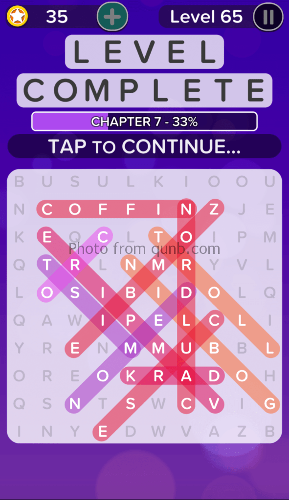 Word Search Addict Answers Level 65 Qunb