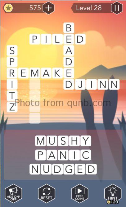 Word Tropics Level 28 Qunb
