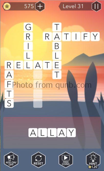 Word Tropics Level 31 Qunb
