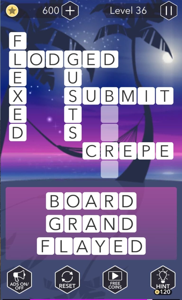 Word Tropics Level 36 Qunb