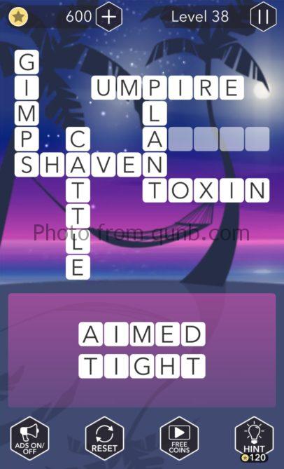 Word Tropics Level 38 Qunb