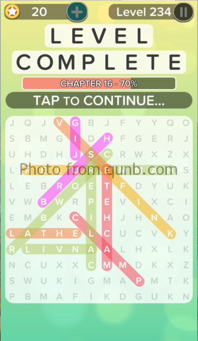 Word Search Addict Answers Level 234 Qunb