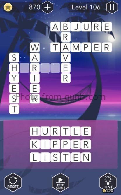 Word Tropics Answers Level 106 Qunb