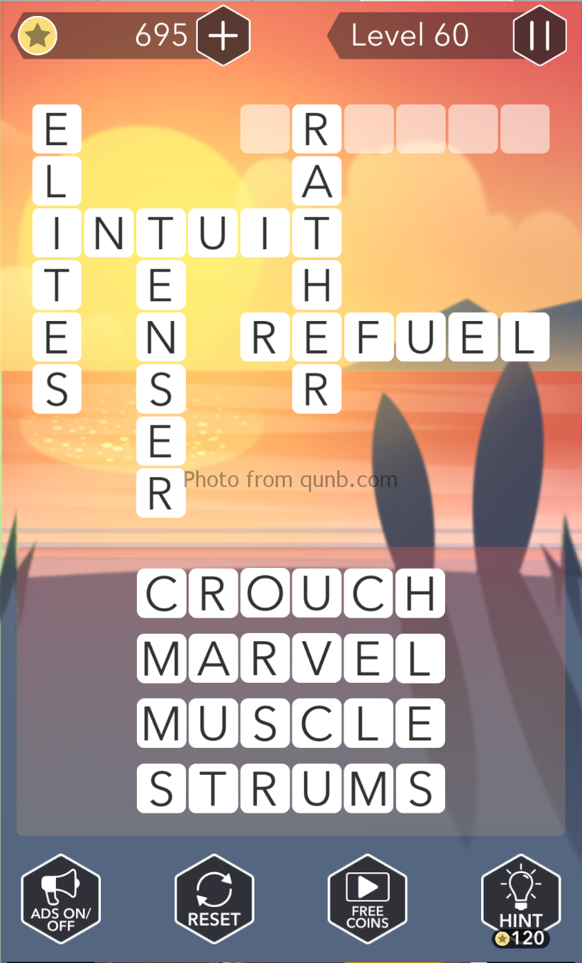 Word Tropics Answers Level 60 » Qunb
