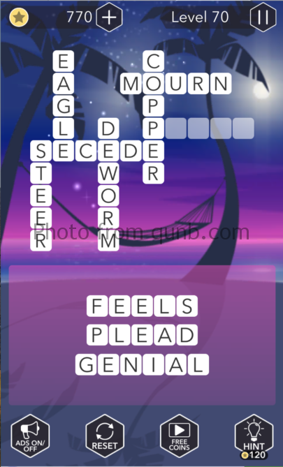 Word Tropics Answers Level 70 Qunb