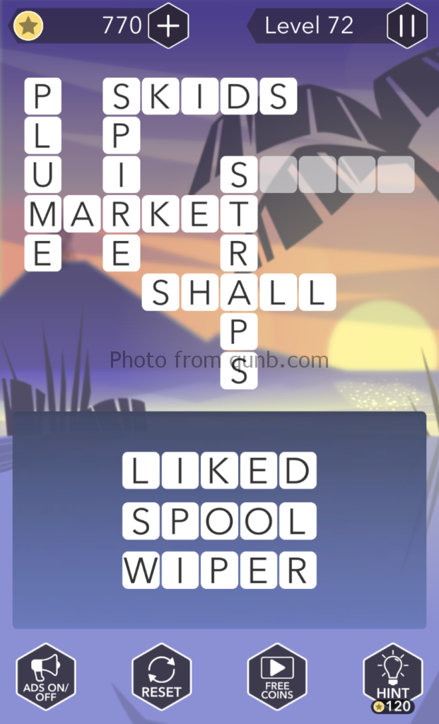 Word Tropics Answers Level 72 Qunb