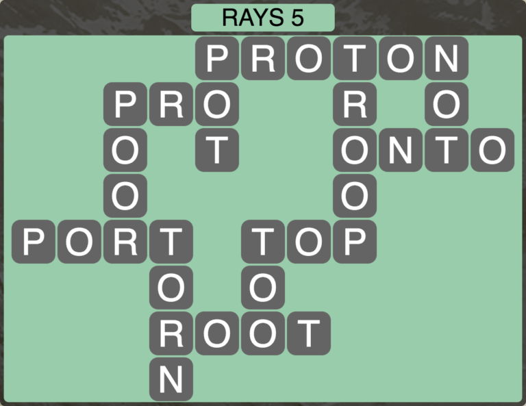 Wordscapes Level 181 Rays 5 Answer Qunb