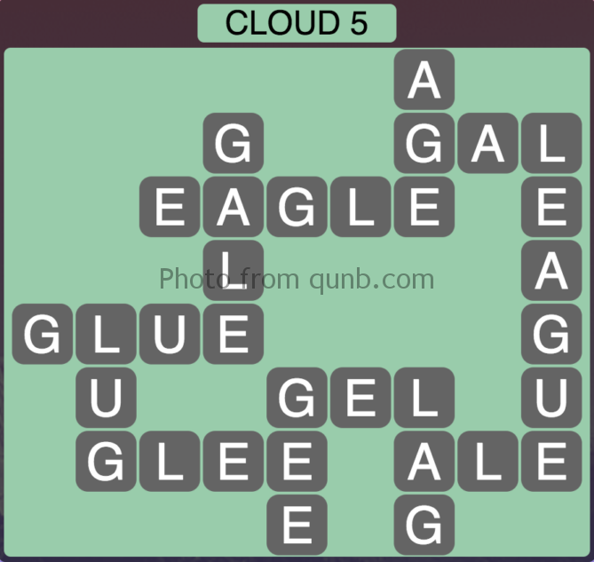 Wordscapes Level 213 Cloud 5 Answer Qunb