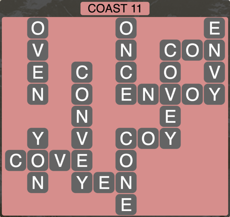 Wordscapes Coast 11 Level 315 Answers Qunb