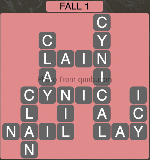 Wordscapes Fall 1 Level 561 Answers Qunb