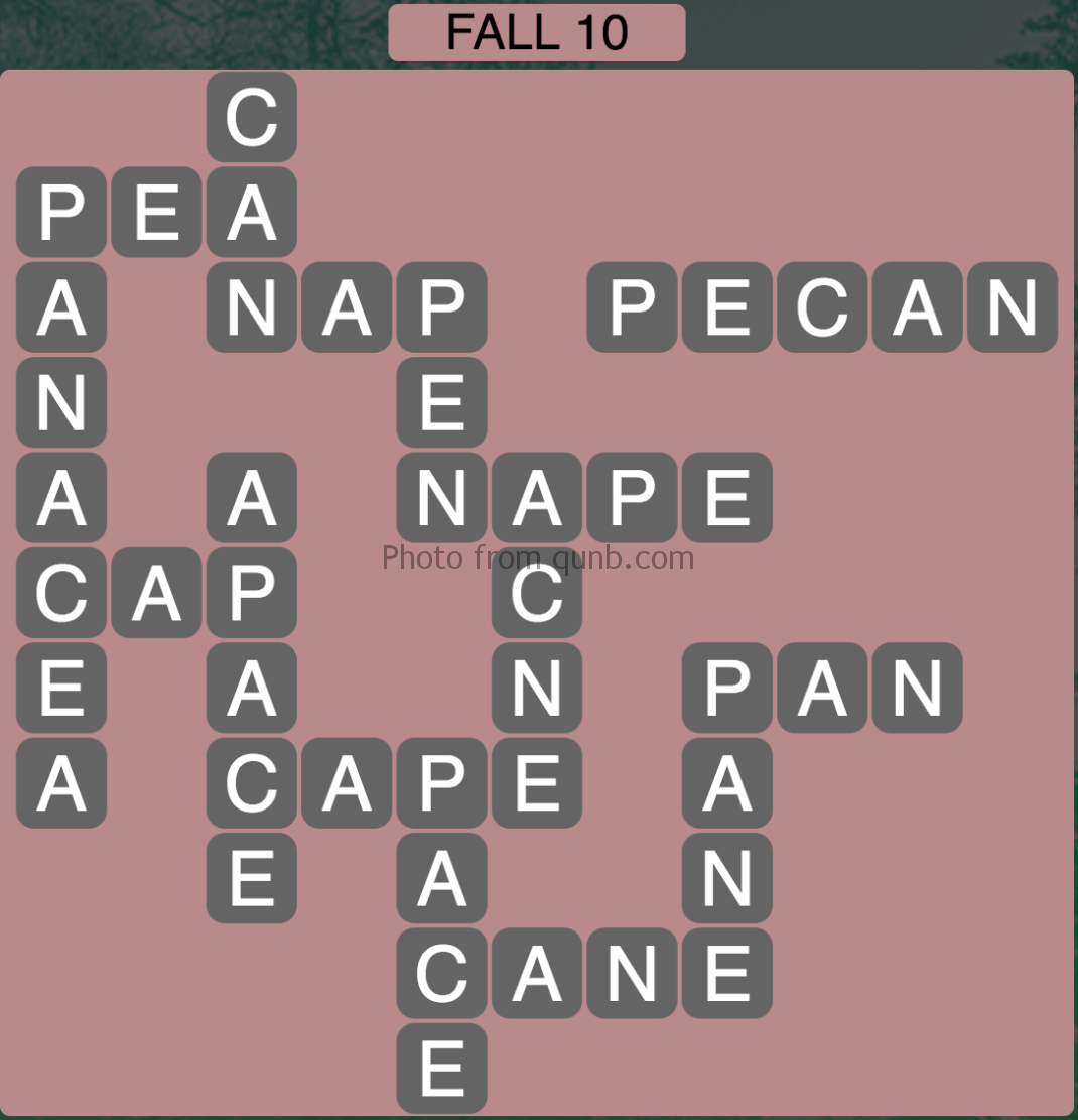 Wordscapes Fall 10 Level 570 Answers Qunb