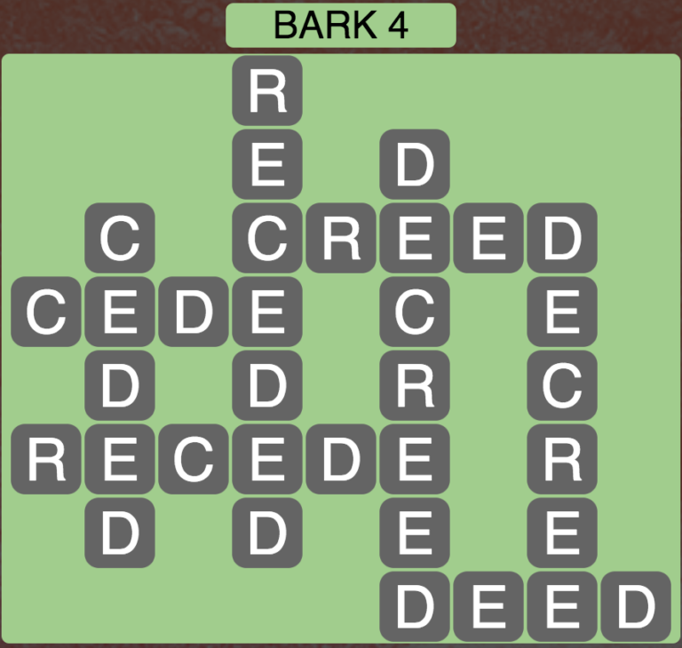 Wordscapes Bark 4 Level 580 Answers Qunb