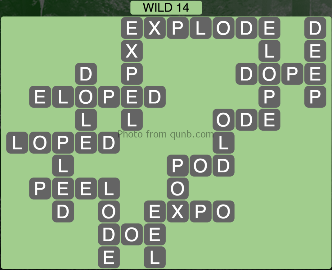 Wordscapes Wild 14 Level 686 Answers Qunb