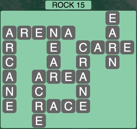 Wordscapes Rock 15 Level 751 Answers Qunb