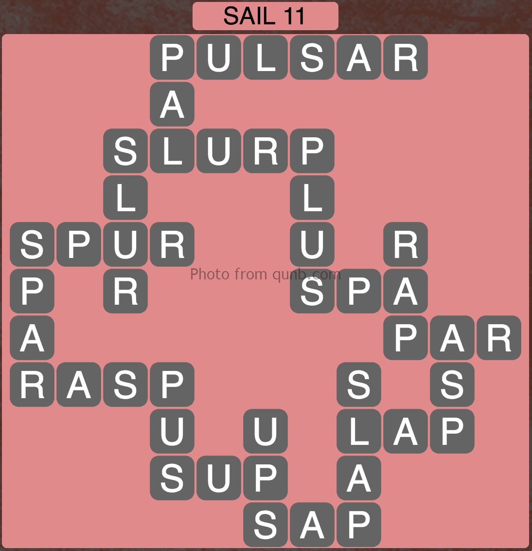 Wordscapes Sail 11 Level 891 Answers Qunb