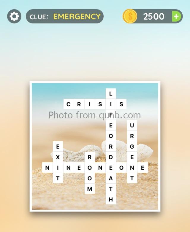 Word slices emergency answers Qunb