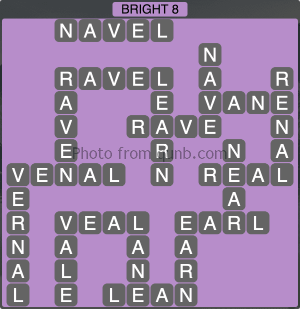 Wordscapes Bright 8 Level 1144 Answers Qunb