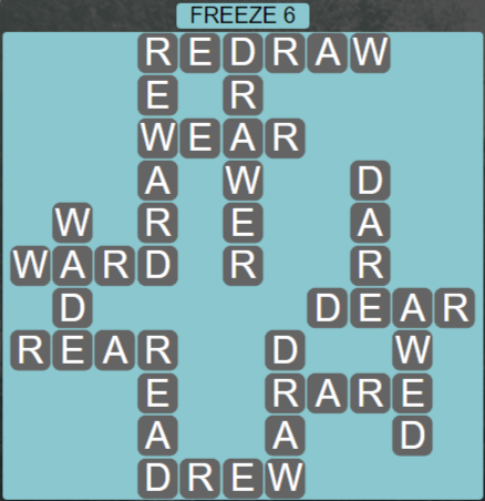 Wordscapes Ice Freeze 6 - Level 2822 Answers