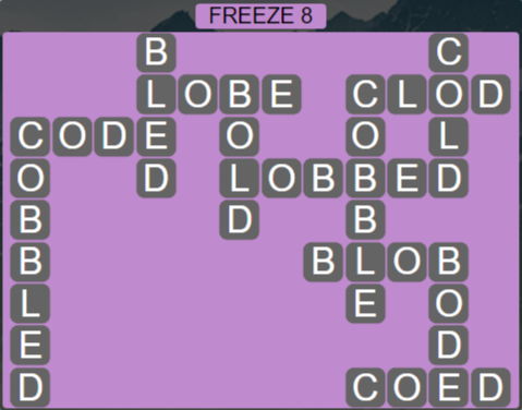 Wordscapes Ice Freeze 8 - Level 2824 Answers