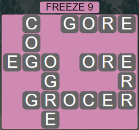 Wordscapes Ice Freeze 9 - Level 2825 Answers