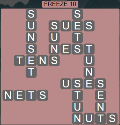 Wordscapes Ice Freeze 10 - Level 2826 Answers