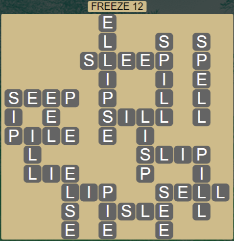 Wordscapes Ice Freeze 12 - Level 2828 Answers