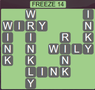 Wordscapes Ice Freeze 14 - Level 2830 Answers