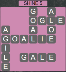 Wordscapes Starlight Shine 5 - Level 3509 Answers