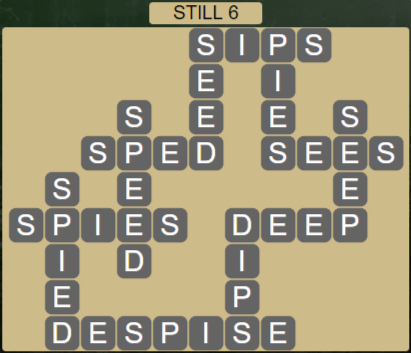 Wordscapes Reflect Still 6 - Level 3542 Answers