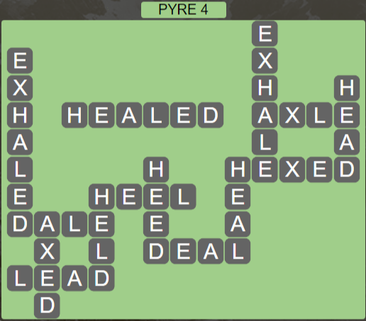 Wordscapes Majesty Pyre 4 - Level 3604 Answers