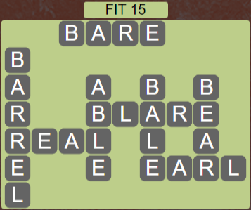 Wordscapes Majesty Fit 15 - Level 3663 Answers