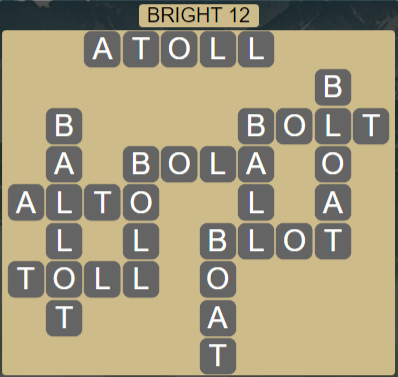 Wordscapes Astral Bright 12 - Level 3692 Answers