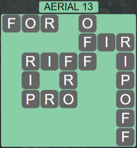 Wordscapes Green Aerial 13 - Level 3885 Answers