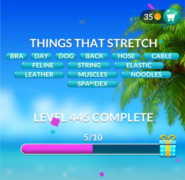 Word Stacks Level 445 Things That Stretch Answers