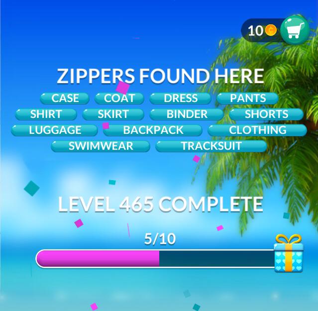 Word Stacks Level 465 Zippers Found Here Answers