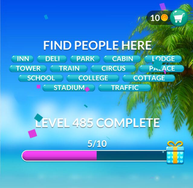 Word Stacks Level 485 Find people here Answers