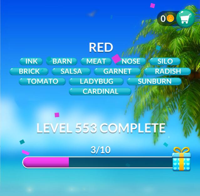 Word Stacks Level 553 Red Answers