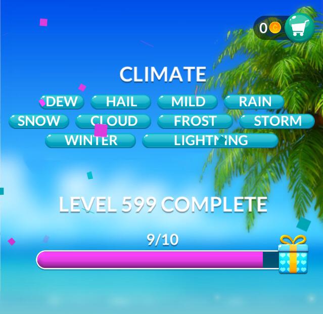 Word Stacks Level 599 Climate Answers
