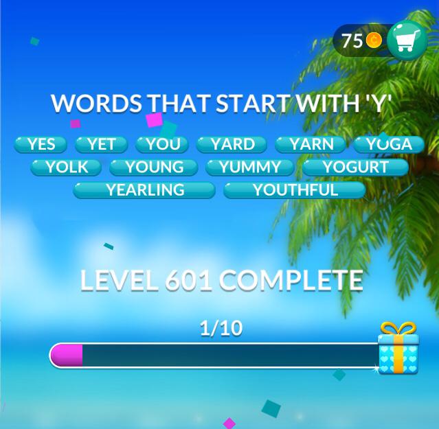 Word Stacks Level 601 Answers