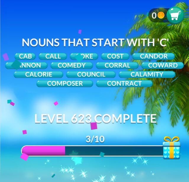 Word Stacks Level 623 Answers