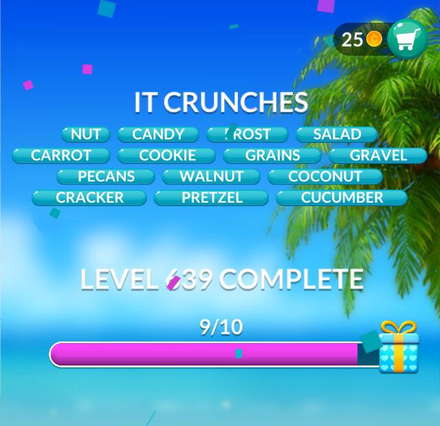 Word Stacks Level 639 It crunches Answers