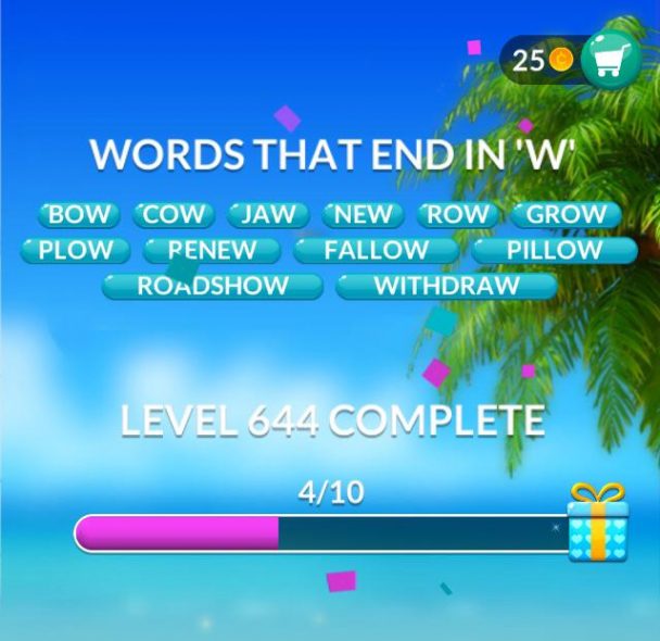 Word Stacks Level 644 Answers Qunb