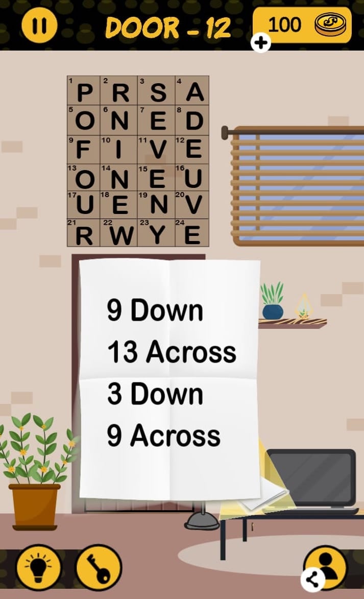The 4 digit code door 12 Qunb