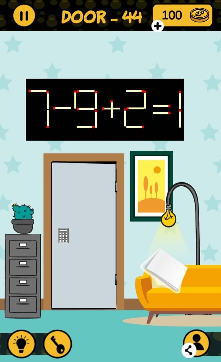 The 4 digit code door 44 Qunb